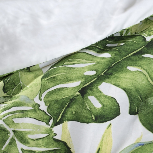 Komplet pościeli z bawełny satynowej 220x200 Monstera
