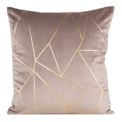 Poszewka dekoracyjna velvet Almes 45x45 pudrowa