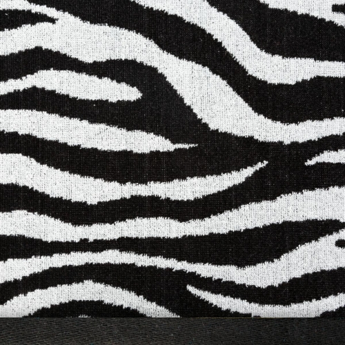 Ręcznik 70x140 Zebra czarno biały żakardowy