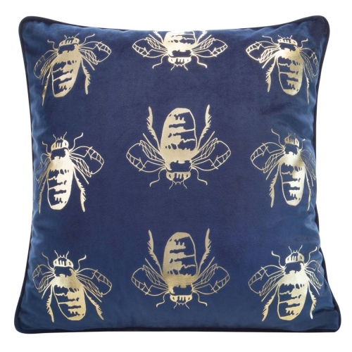 Poszewka dekoracyjna velvet Blink 45x45 granatowa