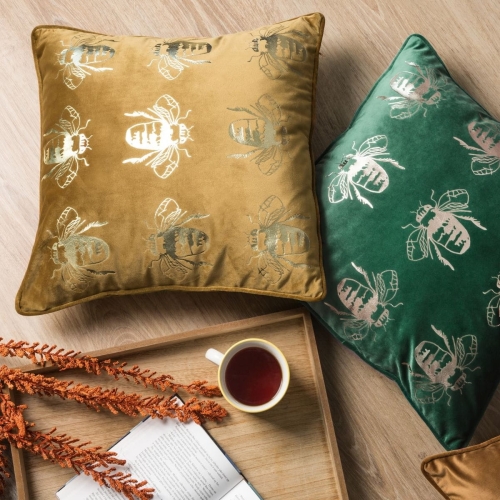 Poszewka dekoracyjna velvet Blink 45x45 granatowa