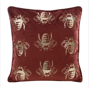 Poszewka dekoracyjna velvet Blink 45x45 ceglana