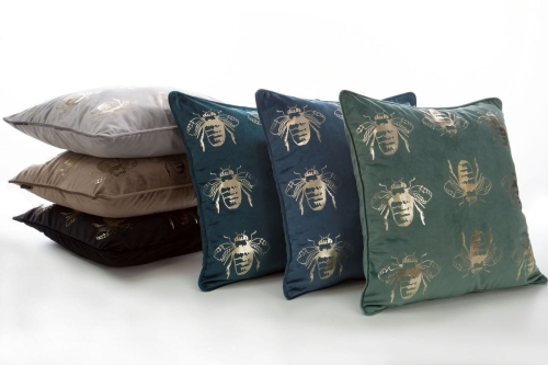 Poszewka dekoracyjna velvet Blink 45x45 ciemno turkusowa