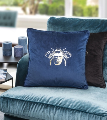 Poszewka dekoracyjna velvet Blink 45x45 ciemno zielona