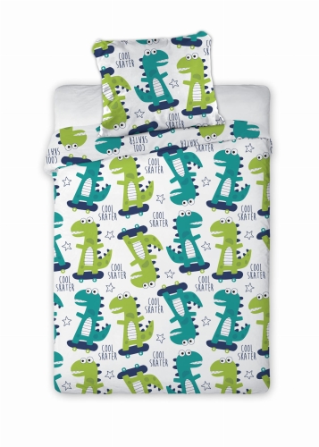 Komplet pościeli dziecięcej do łóżeczka 100x135 Dino
