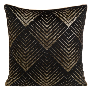 Poszewka LC velvet czarno złota 45x45 Victoria