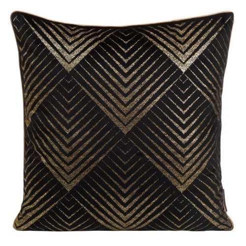 Poszewka LC velvet czarno złota 45x45 Victoria