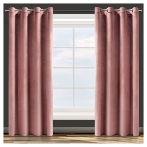 Zasłona Rosa 140x250 ciemno różowa przelotki