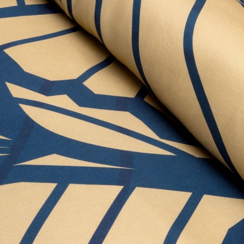 Pościel Musa Tencel granatowo beżowa 160x200 Premium Eurofirany