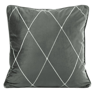 Poszewka velvet Margo 45x45 srebrna