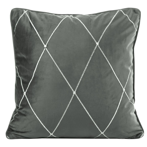 Poszewka velvet Margo 45x45 srebrna