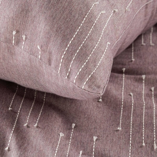 Ekskluzywna pościel Terra Collection wrzosowa 160x200 Avinion