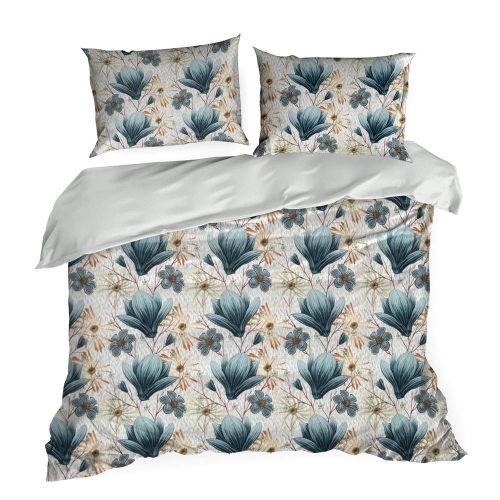 Ekskluzywna pościel Terra Collection w kwiaty 160x200 Montenegro