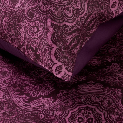Ekskluzywna pościel Terra Collection burgundowa 160x200 Avinion