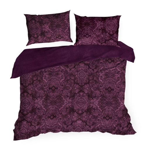 Ekskluzywna pościel Terra Collection burgundowa 220x200 Avinion 