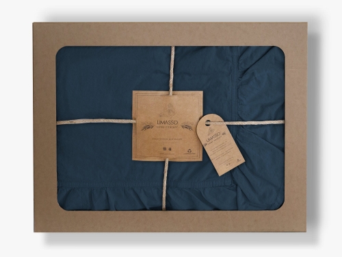 Pościel bawełniana 160x200 Dress Blue 