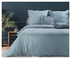 Ekskluzywna pościel Terra Collection błękitna 160x200 Palermo