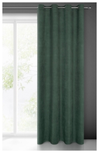 Zasłona Milo 140x250 ciemno miętowa przelotki