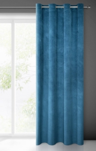 Zasłona Milo 140x250 granatowa przelotki