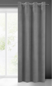 Zasłona Milo 140x250 stalowa przelotki