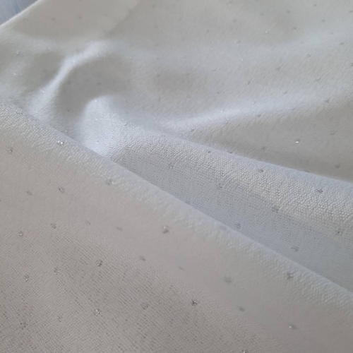Bieżnik  Ellen 40x180 biało srebrny