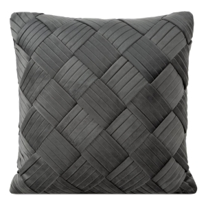 Poszewka velvet stalowa 45x45 Sonia