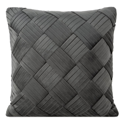 Poszewka velvet stalowa 45x45 Sonia