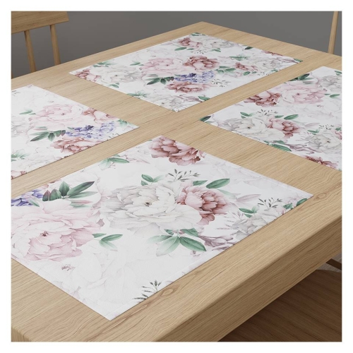 Podkładki wodoodporne velvet 35x45 Peonia