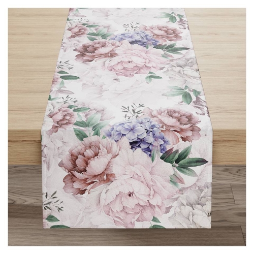 Bieżnik velvet 40x160 Peonia