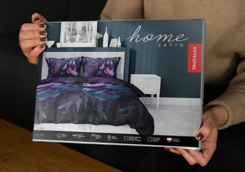 Pościel satyna bawełniana Home Satin 160x200 w kwiaty 