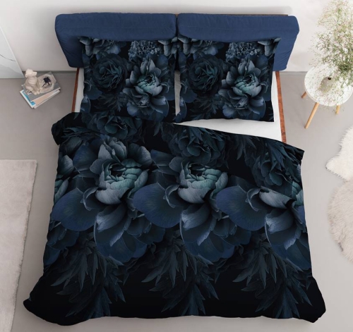Pościel satyna bawełniana Home Satin 220x200 w kwiaty