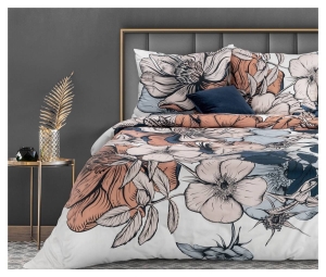 Pościel makosatyna bawełniana Premium 160x200 Emma