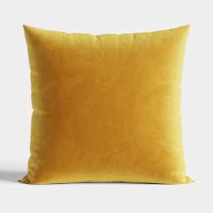 Poszewka velvet 40x40 szafranowa