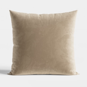 Poszewka velvet 40x40 ciemno beżowa
