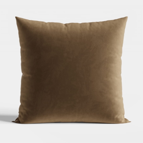 Poszewka velvet 40x40 brązowa