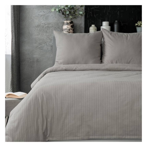 Pościel flanelowa szara Esprit 160x200 Premium