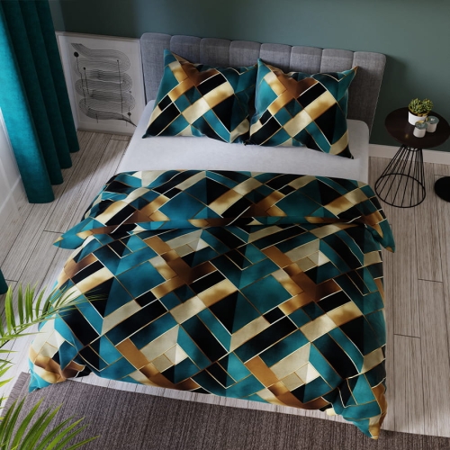 Komplet pościeli z bawełny satynowej 220x200 Rubik