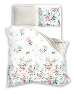 Pościel bawełniana Pure Cotton 220x200 w róże
