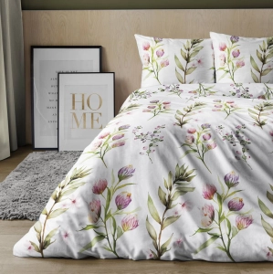 Pościel satyna bawełniana Home Satin 220x200 w kwiaty