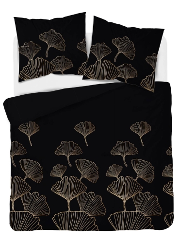 Pościel satyna bawełniana Home Satin 180x200 czarno złota