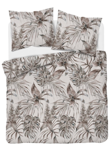 Pościel satyna bawełniana Home Satin 160x200 w liście 