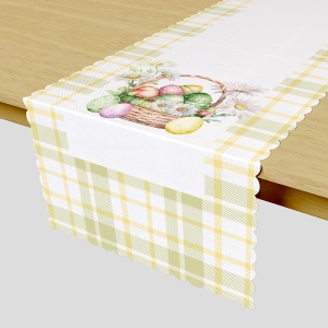 Bieżnik wodoodporny 38x160 Wielkanocny Koszyk