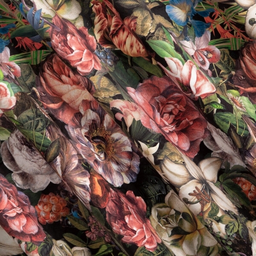 Zasłona Peonia 140x270 kwiaty taśma