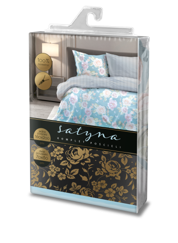 Pościel satyna bawełniana Elegant 160x200 w róże