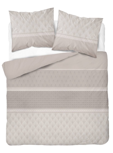 Pościel satyna bawełniana Home Satin beżowa 160x200 delikatny wzór 