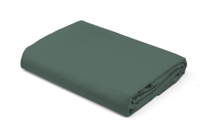 Prześcieradło bez gumki Pure 220x200 satynowe w kolorze oliwkowe