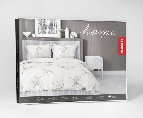 Pościel satyna bawełniana Home Satin 220x200 w kwiaty