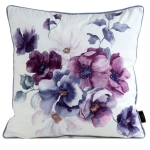 Poszewka dekoracyjna velvet 45x45 Kwiaty Fioletowo Różowe