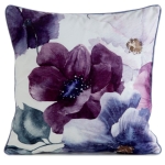 Poszewka dekoracyjna velvet 45x45 Duże Kwiaty Fioletowo Różowe