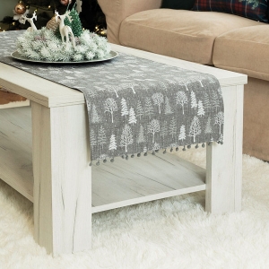 Bieżnik świąteczny Zimowa Magia 40x140 Szary